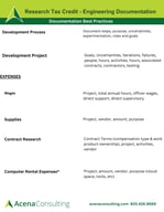 Acena Software Documentation Cheat Sheet